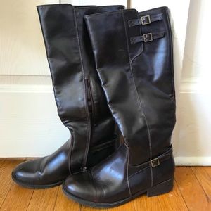 Brown Fashion Riding Boots